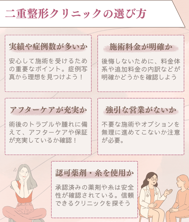 二重整形クリニックの選び方を医師が解説！