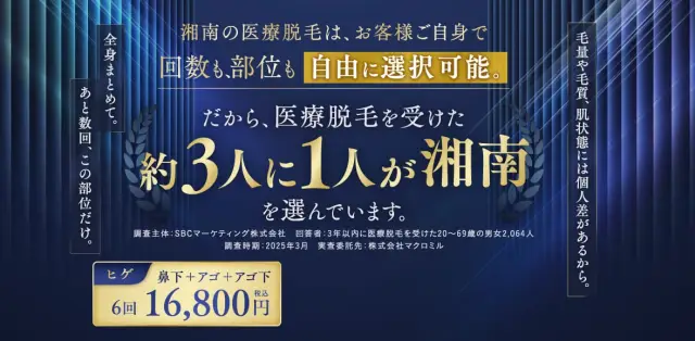 湘南美容クリニックの公式バナー