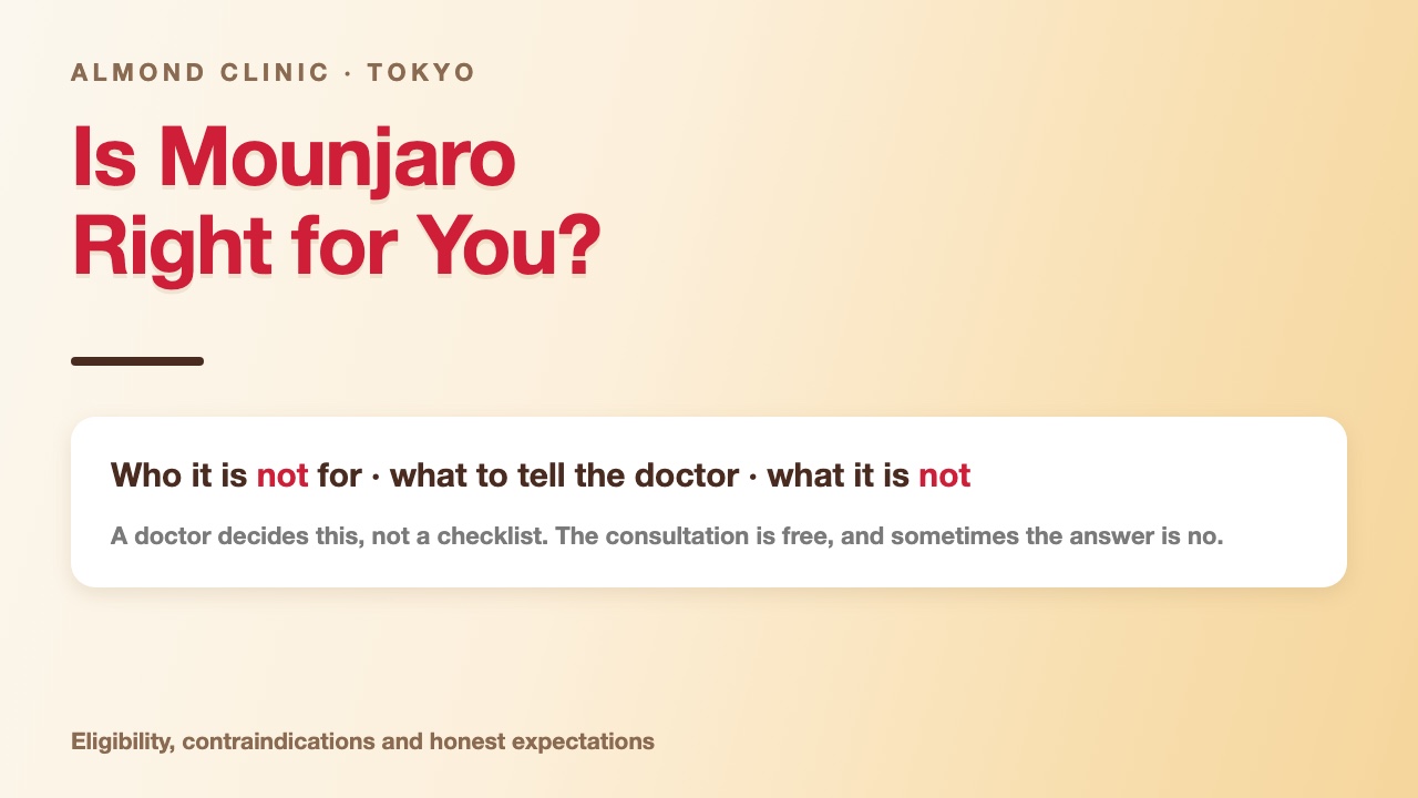 Is Mounjaro right for you: who it is not for, what to tell the doctor, and what it is not