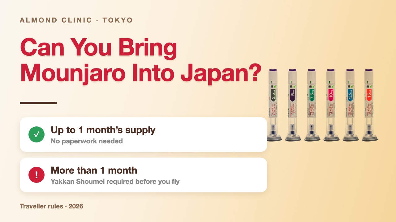 Can you bring Mounjaro into Japan - traveller rules