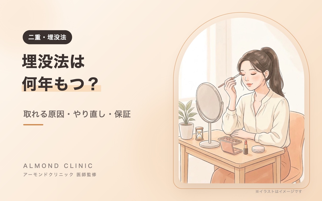 埋没法は何年もつ？取れる原因・やり直し・保証