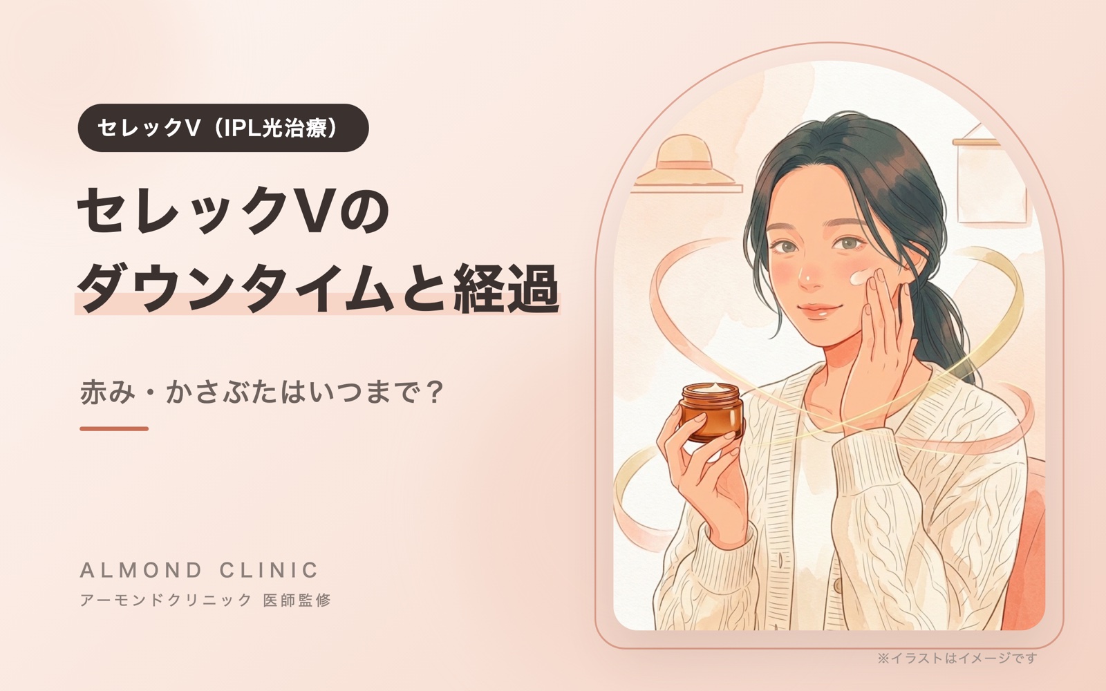セレックV(IPL光治療)のコラムの表紙イラスト