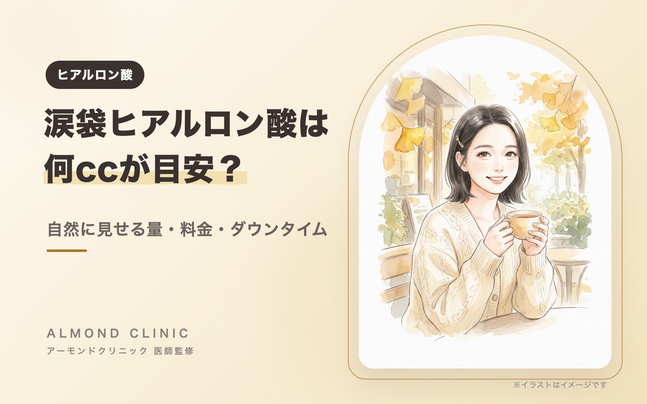 涙袋ヒアルロン酸は何cc?自然に見せる量・料金・ダウンタイムを医師が解説
